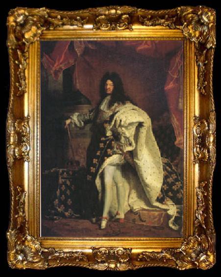 framed  Hyacinthe Rigaud Louis XIV King of France (mk05), ta009-2